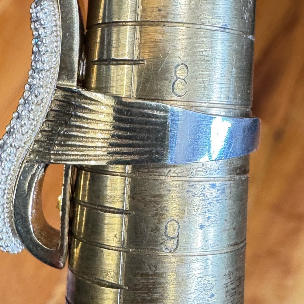 925 Heavy Unique Amethyst Ring - image 4